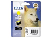 Epson T0964 - 11.4 ml - jaune - original - blister - cartouche d'encre - pour Stylus Photo R2880