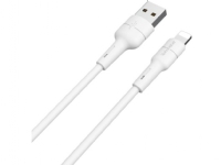 Borofone USB cable Borofone Cable BX30 Silicone 8-pin white 2.4A 1m