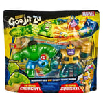 Marvel Heroes of Goo Jit Zu Incredible Hulk vs Infinity Power Thanos Figure Pack