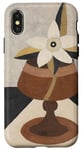 iPhone X/XS Abstract Flower in Vase Modern Painting Pastel Colors Case