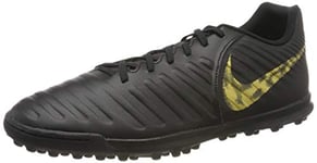 Nike Legendx 7 Club TF, Chaussures de Football Homme, Noir (Black/MTLC Vivid Gold 077), 39 1/3 EU