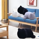 Creative Cat Pillow Back Plush Children White