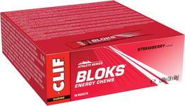 CLIF Bar BLOKS Energy Chews - Strawberry - Plant Based - Quick Energy for Cyclin
