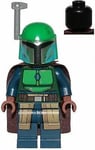 LEGO Star Wars Mandalorian Tribe Warrior Green Helmet Minifigure from 75267