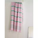 Extra stor Hamamhandduk XXL EGE 160x220 (Pink/jade green)