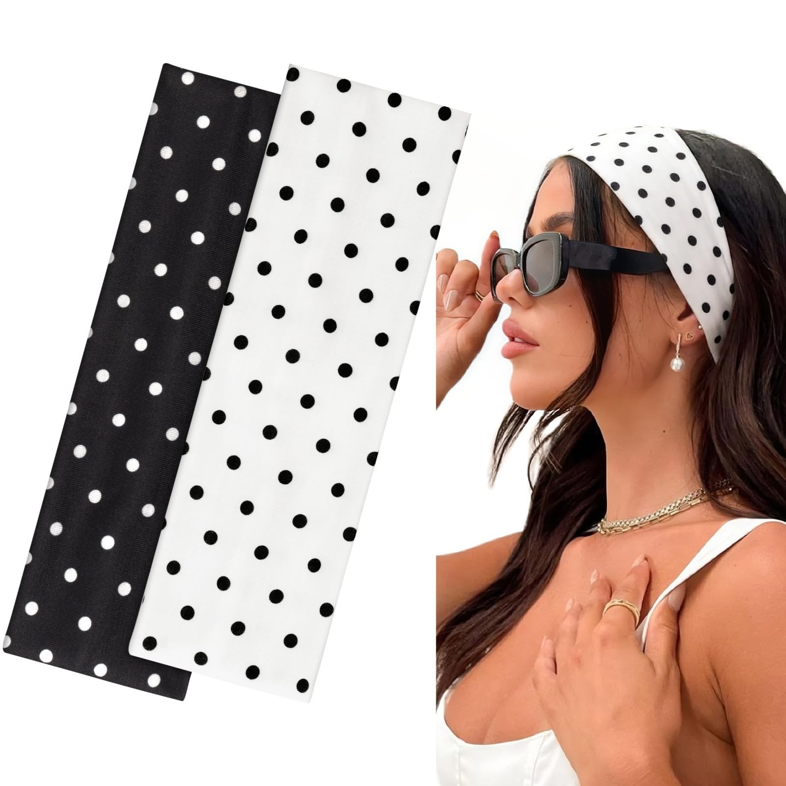 Lot De 3 Bandeaux élastiques Antidérapants Pour Cheveux – Noir, Pour Femme, Fitness Yoga Vélo Et Sport
