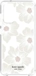 kate spade new york Protective Hardshell Case for Samsung S20 FE 5G - Hollyhock Floral Clear Cream with Stones (S20 FE 5G)
