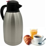 Stainless Steel 2L Vacuum Insulated Flask Hot Cold Tea Coffee Dispenser Air Pot