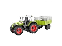 Claas Arion 660 Rc Tractor With E685 Double Eagle Trailer 1:24