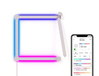 Nanoleaf Lines 90 Degrees Starter Kit, 4 Smart Light Bars LED RGBW - Backlit Modular Wi-Fi Colour Changing Wall Lights, Music & Screen Sync, Works with Alexa Google Apple, Decor & Gaming