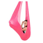YANFEI Indoor Therapy Swing for Kids with Special Needs Cuddle Up To 440lbs Aspergers and Sensory Integration Child Elastic Parcel Steady Seat Hammock (Color : PINK, Size : 100X280CM/39X110IN)