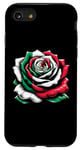 Coque pour iPhone SE (2020) / 7 / 8 Rose Drapeau Mexicain Fleur Mexique Patriotique