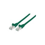 Intellinet 5 m Category 6a Network Cable for Network Device Switch Server Green