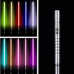 NANDAN Star Wars Lightsaber, RGB Metal Handle Heavy Dueling,11 Color Change Volume Adjustment, Force Soundfons FOC Blaster LED Light Toy