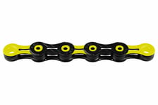 KMC Bike Chain Diamond Like Coating Black Yellow 116 Link 11 Speed Bicycle