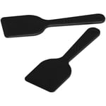 Fackelmann 30131 Lot de 4 spatules à raclette, spatule pour poêlon par 4, Nylon, Noir, 13,3 x 4,1 cm