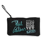 Phil Collins Logo Canvas Coin Purse Cosmetic Makeup Storage Wallet Clutch Purse Pencil Bag
