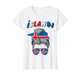 Iceland, Icelandic Girl, Iceland Flag, Islandi T-Shirt