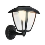 BRILONER - Applique murale LED sans prise de courant Touch, lampe murale batterie, extérieur, éclairage mural extérieur, lampe extérieure, 23x19,5x16,5 cm, noir