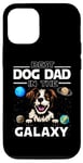 Coque pour iPhone 12/12 Pro Best Dog Dad In The Galaxy Brittany Dog Puppy Dogs Lovers