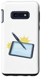 Coque pour Galaxy S10e Stylo et tablette à dessin pour artistes