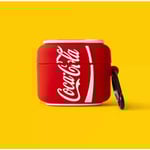 Coca-Cola Söt Cartoon Hörlursfodral Airpods Ny 3(4) Trådlös Bluetooth Silikon Hörlursfodral.