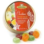 Simpkins Christmas Bauble Mixed Fruit Travel Sweets 200g Tin