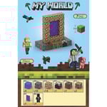 32 st T042 Heaven Portal Minecraft Magnetiska Byggklossar Stapelbara Minifigur Leksaker Magnet Kub Världsset Leksaker