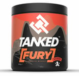 TANKED Fury Pre-Workout - 40 Servings (Red Berry Flavour) - Energy Amino Powder