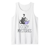 Cozy Mysteries | Cute Cat Cozy Murder Mystery Cat Detective Tank Top