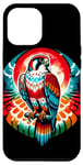 iPhone 13 Pro Max Cool Falcon Bird Spirit Animal Illustration Tie Dye Art Case