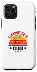 Coque pour iPhone 11 Pro Gamers Club Game Mode Level Up Jeux vidéo Culture de jeu
