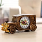 Vintage bil väckarklocka Retro stil Skrivbord Tid Klocka Nyhet säng klocka Klassisk bilmodell Figur Steampunk prydnad för barn Vuxna Sovrum