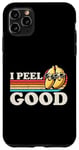 Coque pour iPhone 11 Pro Max Jeu de mots à la banane « I Peel Good » Funny Banana