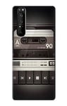 Innovedesire Vintage Cassette Player Case Cover For Sony Xperia 1 III