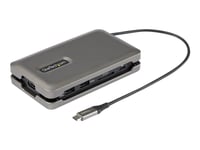 Startech.Com Usb C-Multiportadapter - Usb C Till 4K 60 Hz Hdmi 2.0 - 2-Port 10 Gbps Usb-Hubb - 100 W Power Delivery Pass-Through - Gbe - Sd/Microsd - Usb Type-C-Mini-Dockningsstation - 25 Cm Kabel - Dockningsstation - Usb-C - Hdmi