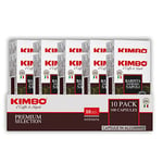 Kimbo Coffee, Espresso Barista Napoli, 100 Capsules Compatible with Nespresso Original Machine, Medium Dark Roast, 10/13, Italian Coffee Pods, 10 x 10