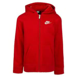 Nike Kids Club Fleece Full Zip Sweatshirt 24 Mois - 3 Ans, U10 - Rouge (University Red), 2-3 Ans