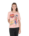 Love Moschino Women's Powder Pink Cotton T-Shirt In Rose