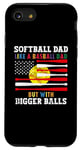 Coque pour iPhone SE (2020) / 7 / 8 Définition Softball Dad Like A Baseball Dad sur le dos