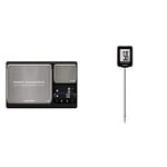 Heston Blumenthal Dual Platform Precision Scale by Salter, 10kg Capacity, Ultimate Accuracy Platforms & Blumenthal Digital Meat Thermometer, Instant Read Food Probe for Kitchen, Cooking, BBQ