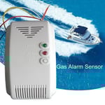 12V Gaslarmsensor Larm Propan Butan LPG Naturlig Husbil Husvagn