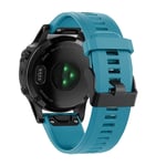 Garmin Fenix 7/6/6 Pro/Forerunner935/945 etc. Klockarmband i silikon - Ljusblå