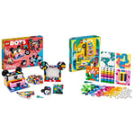 LEGO 41964 DOTS Disney Mickey & Minnie Mouse Back-to-School Project Box, 6in1 Toy Crafts Set with Bag Tags & 41957 DOTS Adhesive Patches Mega Pack 5in1 Set, DIY Stickers Kids' Mosaic Crafts Kit
