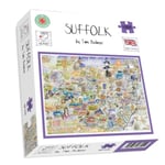 Map of Suffolk Jigsaw 1000 Piece Puzzle
