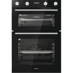 Hisense BI6095IGUK Built In Electric Double Oven and Induction Hob Pack - Black
