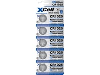 Xcell Knapcellebatteri Cr 1025 3 V 5 Stk 25 Mah Litium Cr1025-B5
