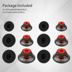 6 Pairs Spare Ear Tip Bud Earbud for Plantronics Voyager Legend & voyager 5200