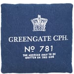 GreenGate pyntepute Quilted cusion Crown Denim 40x40
