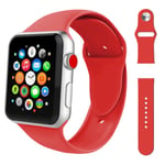 Apple Watch Iwatch Series 38/40/42/44mm Soft Sport Strap Band Red 42mm/44mm